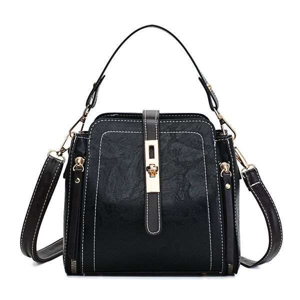 european style oil wax skin women's shoulder bag flap new large capacity bucket women's bag fashion retro
european style oil wax skin women's shoulder bag flap new large capacity bucket women's bag fashion retro