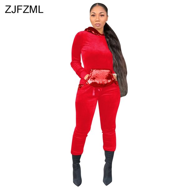 sparkly sequined 2 piece outfits for women velvet sweatsuit full sleeve hooded pockets hoodie+warm pencil pants casual tracksuit, White
sparkly sequined 2 piece outfits for women velvet sweatsuit full sleeve hooded pockets hoodie+warm pencil pants casual tracksuit, White