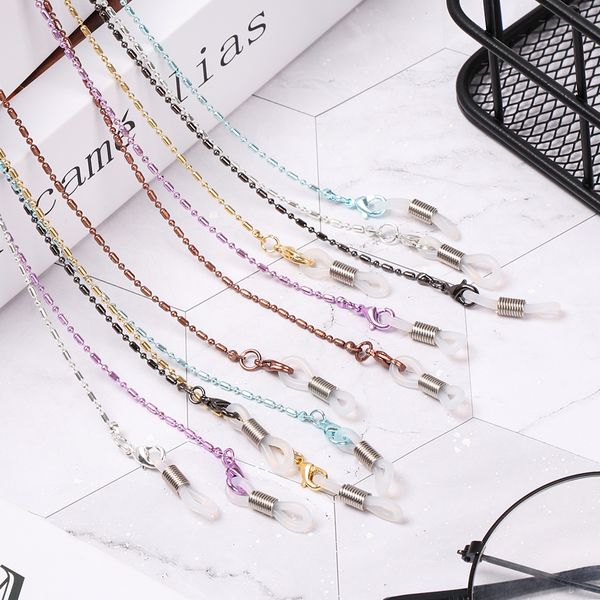 80cm beaded glasses metal chain women men sunglasses chains eyeglass lanyard holder necklace adjustable eyewear cord lanyard, Silver
80cm beaded glasses metal chain women men sunglasses chains eyeglass lanyard holder necklace adjustable eyewear cord lanyard, Silver