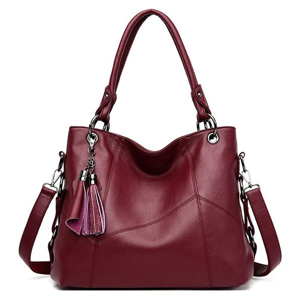 one shoulder mother's bag, patchwork soft leather handbag, large capacity storage straddle bag, , tassel
one shoulder mother's bag, patchwork soft leather handbag, large capacity storage straddle bag, , tassel