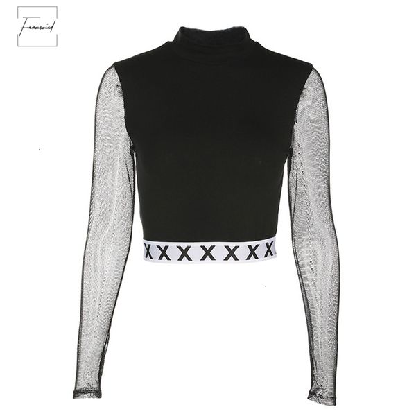 fashion autumn mesh t shirt long sleeve crop turtleneck punk kpop women asts20216 t shirt short, White
fashion autumn mesh t shirt long sleeve crop turtleneck punk kpop women asts20216 t shirt short, White