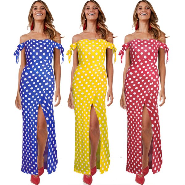 2019 summer off shoulder polka dot maxi dress women strapless vintage long bohemian beach dress ladies split wrap bandage, Black;gray
2019 summer off shoulder polka dot maxi dress women strapless vintage long bohemian beach dress ladies split wrap bandage, Black;gray