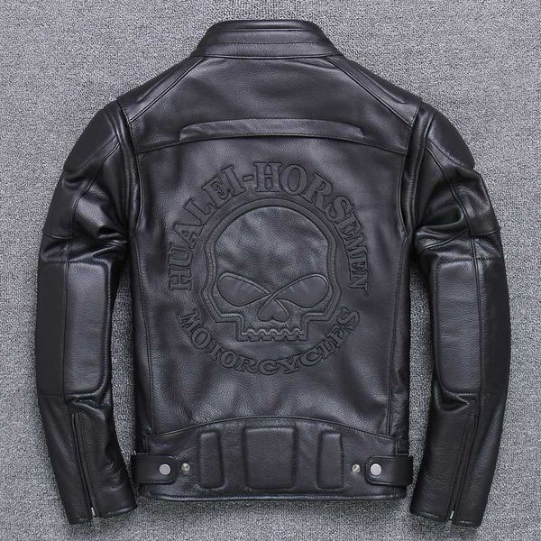 fashion stand 2020 collar genuine men locomotive real leather coat cowhide slim fit motorcycle biker jacket, Black
fashion stand 2020 collar genuine men locomotive real leather coat cowhide slim fit motorcycle biker jacket, Black