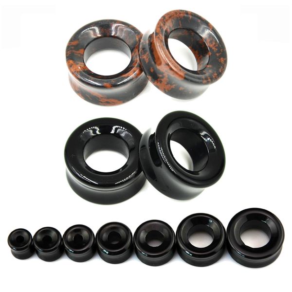 pair nature stone black & brown hollow flesh tunnel plug jewelry piercing body earlet ear gauge expander stretchers, Slivery;golden
pair nature stone black & brown hollow flesh tunnel plug jewelry piercing body earlet ear gauge expander stretchers, Slivery;golden