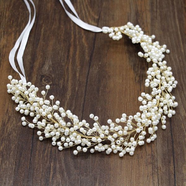 handmade romantic pearl wedding prom headpiece bride head dress fashion hair jewelry beaded headband for women bridesmaid, White;golden
handmade romantic pearl wedding prom headpiece bride head dress fashion hair jewelry beaded headband for women bridesmaid, White;golden
