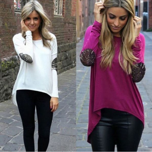 patch patchwork asymmetrice t shirt women 2018 summer clothing plus size girls o-neck casual loose shirts long sleeve **, White
patch patchwork asymmetrice t shirt women 2018 summer clothing plus size girls o-neck casual loose shirts long sleeve **, White