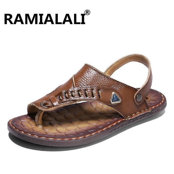 ramialali men sandals shoes leather slides footwear classics summer fashion male beach soft bottom breathable flats 2018, Black
ramialali men sandals shoes leather slides footwear classics summer fashion male beach soft bottom breathable flats 2018, Black