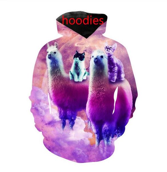 new fashion cool sweatshirt hoodies men women 3d print cat riding rainbow llama fashion style streetwear long sleeve clothes tz06, Black
new fashion cool sweatshirt hoodies men women 3d print cat riding rainbow llama fashion style streetwear long sleeve clothes tz06, Black