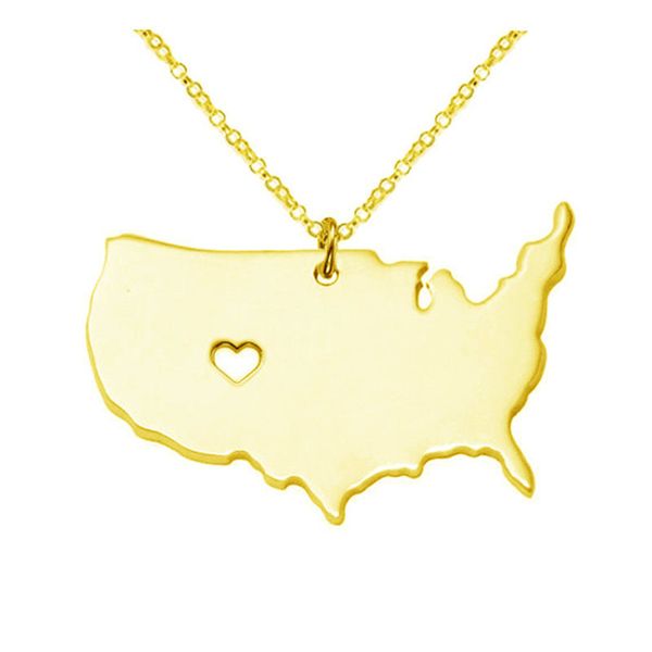 us state map necklace rose gold usa state geography map pendants necklaces charm jewelry gold stainless steel necklace, Silver
us state map necklace rose gold usa state geography map pendants necklaces charm jewelry gold stainless steel necklace, Silver