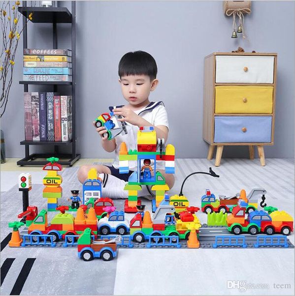 Building Blocks Plastic Digital Box 106 Digital Train Car Building Blocks Kids Toys Children's Educational Intelligence Safe Environmen