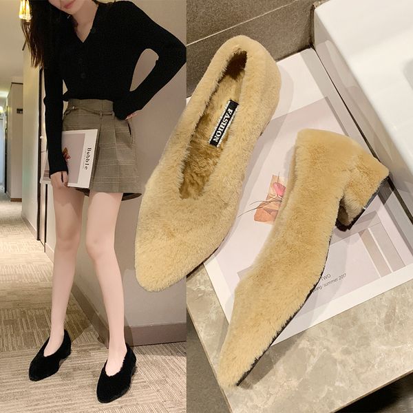 all-match women shoes autumn loafers fur pointed toe female footwear casual sneaker 2019 fashion women's shallow mouth fall new, Black
all-match women shoes autumn loafers fur pointed toe female footwear casual sneaker 2019 fashion women's shallow mouth fall new, Black
