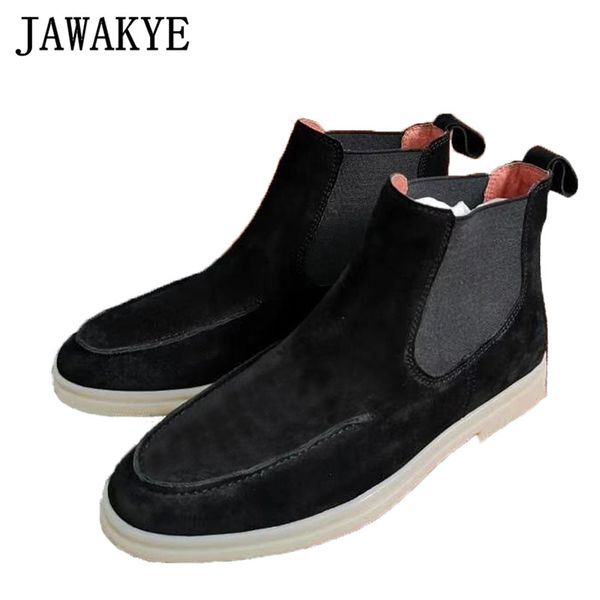 new suede ankle boots women elastic slip on flat women shoes british style round toe flat short boots woman cowboy, Black
new suede ankle boots women elastic slip on flat women shoes british style round toe flat short boots woman cowboy, Black