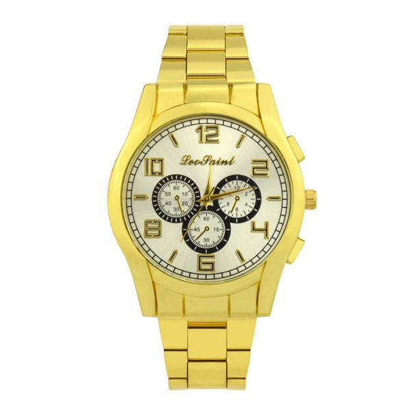 men luxury fashion stainless steel analog quartz wrist watch, Slivery;brown
men luxury fashion stainless steel analog quartz wrist watch, Slivery;brown