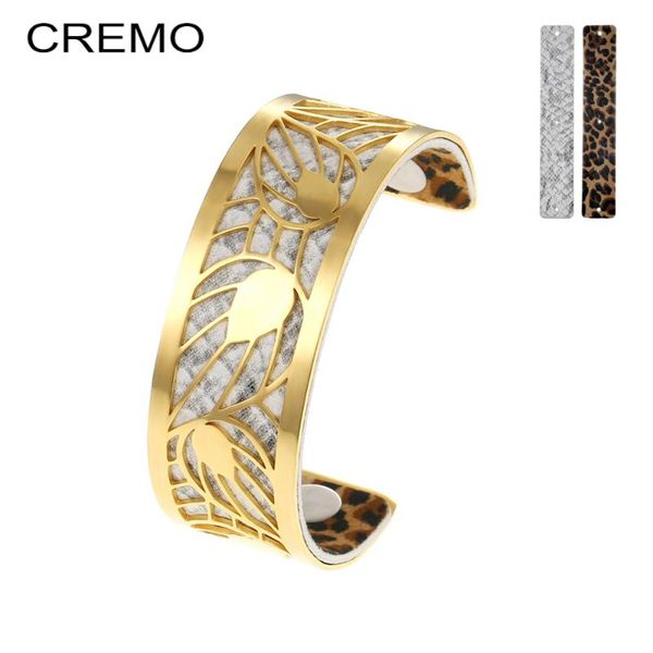 cremo leaf bracelet manchette femme 2020 jonc acier inoxydable bracelet jonc georgette reversible leather love cuff bangles new, Black
cremo leaf bracelet manchette femme 2020 jonc acier inoxydable bracelet jonc georgette reversible leather love cuff bangles new, Black
