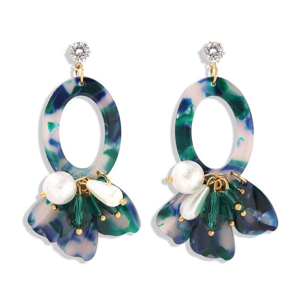 bohemian resin dangle earrings for women female spring holidays gifts green leaves with simulated pearls statement earrings new, Silver
bohemian resin dangle earrings for women female spring holidays gifts green leaves with simulated pearls statement earrings new, Silver