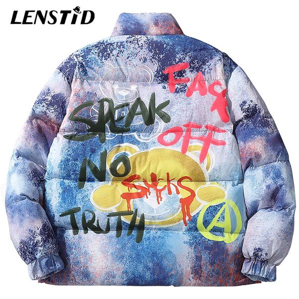 lenstid 2019 hip hop colorful graffiti winter warm padded jackets parka men windbreaker streetwear harajuku outwear puffer coats, Black
lenstid 2019 hip hop colorful graffiti winter warm padded jackets parka men windbreaker streetwear harajuku outwear puffer coats, Black