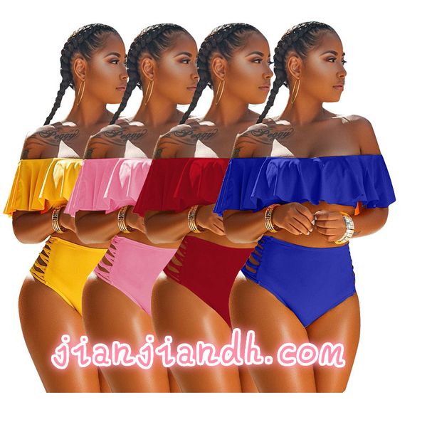 h882 europe and america 2019 solid color swimwear fashion explosion women new 2 piece swimsuit female 809941, White;black
h882 europe and america 2019 solid color swimwear fashion explosion women new 2 piece swimsuit female 809941, White;black