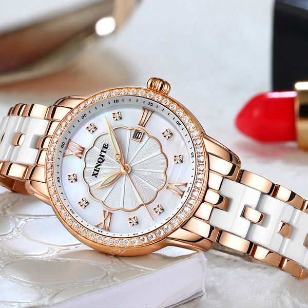 women watches ceramic female insert diamond quartz wristwatch waterproof fashion ladies female wrist watch girl wife gift, Slivery;brown
women watches ceramic female insert diamond quartz wristwatch waterproof fashion ladies female wrist watch girl wife gift, Slivery;brown