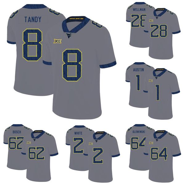keith tandy stitched men's west virginia mountaineers will grier maurice fleming mark glowinski gray white yellow navy blue college jer, Black
keith tandy stitched men's west virginia mountaineers will grier maurice fleming mark glowinski gray white yellow navy blue college jer, Black