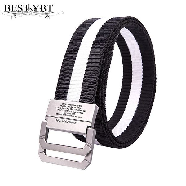 ybt belt new stripe nylon alloy double ring buckle men belt outdoor sport casual men and women cowboy, Black;brown
ybt belt new stripe nylon alloy double ring buckle men belt outdoor sport casual men and women cowboy, Black;brown
