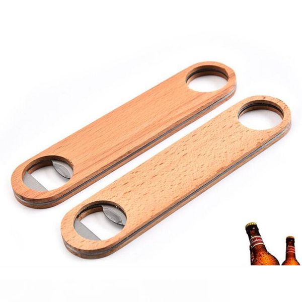нержавеющая сталь большая деревянная ручка бармен открывалка для бутылок вино пиво сода стеклянная крышка открывалка для бутылок кухня бар и