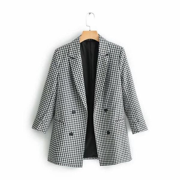 designer women's suits medium length women winter coats retro fashion black and white plaid coat wholesale, White;black
designer women's suits medium length women winter coats retro fashion black and white plaid coat wholesale, White;black
