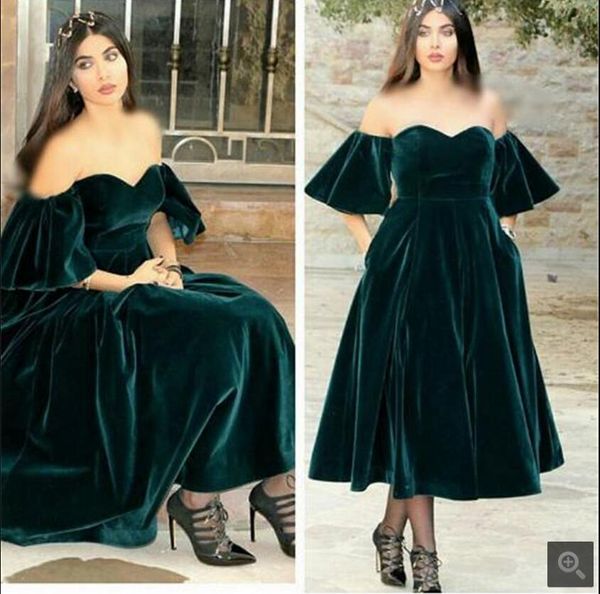2020 vestidos de festa a line velet short evening dresses sweetheart off the shoulder dubai saudi arabia evening gowns tea length, Black;red
2020 vestidos de festa a line velet short evening dresses sweetheart off the shoulder dubai saudi arabia evening gowns tea length, Black;red