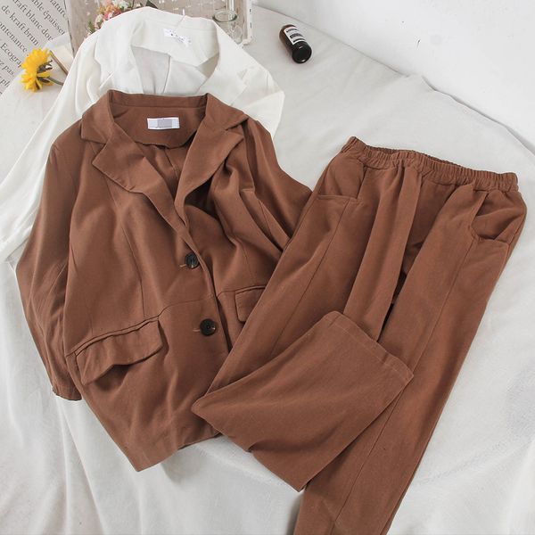 2019 new fashion women's two piece set jacket+ elastic high waist casual pants two-piece pants 3430, White
2019 new fashion women's two piece set jacket+ elastic high waist casual pants two-piece pants 3430, White