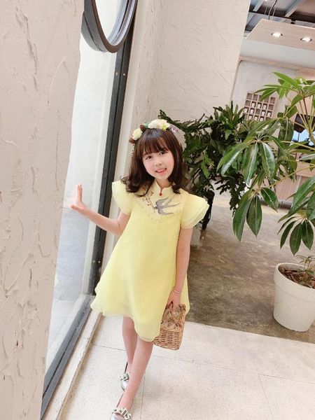 baby dress embroidered bird yellow color summer baby girls dresses, Red;yellow
baby dress embroidered bird yellow color summer baby girls dresses, Red;yellow