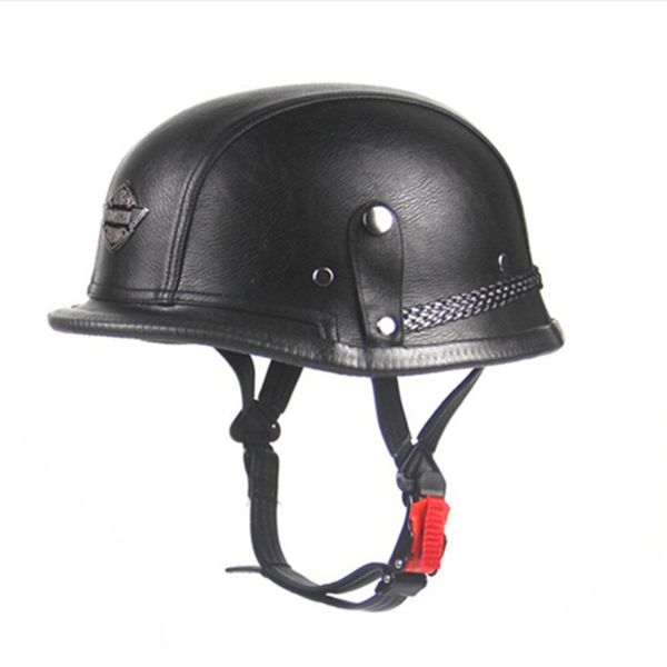 kco pu leather motorcycle helmet vintage scooter half helmet german army style men's/women's moto casco with goggles
kco pu leather motorcycle helmet vintage scooter half helmet german army style men's/women's moto casco with goggles