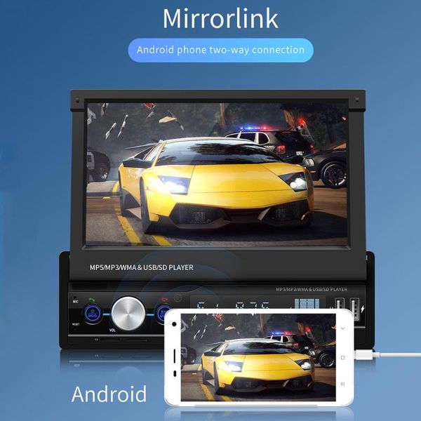 7 inch reverse image foldable screen hd u disk fm radio color display bluetooth handscard insert car mp4 player charging
7 inch reverse image foldable screen hd u disk fm radio color display bluetooth handscard insert car mp4 player charging
