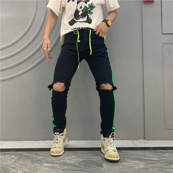 2020new rock revival fashion casual men's tight stretch jeans imitation old torn slim jeans pants skateboard brand men's jeans pan, Blue
2020new rock revival fashion casual men's tight stretch jeans imitation old torn slim jeans pants skateboard brand men's jeans pan, Blue