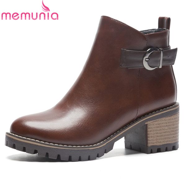 memunia 2020 new arrival ankle boots women zip buckle square heels platform boots autumn winter simple casual shoes ladies, Black
memunia 2020 new arrival ankle boots women zip buckle square heels platform boots autumn winter simple casual shoes ladies, Black