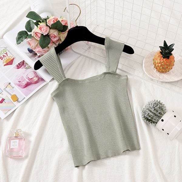knit sling vest female 2019 summer new korean student short sweater thread j shoulder strap elastic casual sports female, Black;white
knit sling vest female 2019 summer new korean student short sweater thread j shoulder strap elastic casual sports female, Black;white