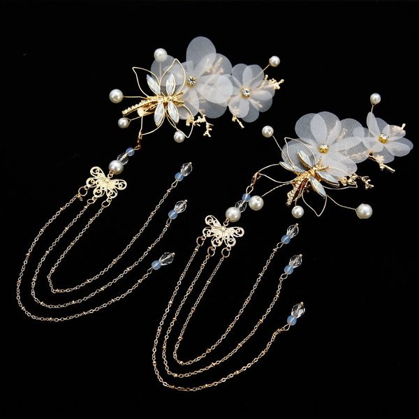 cle32 han clothing head antique dragonfly tassel treading golden hairpin children's wear headwear headdress headdress children's c, Slivery;white
cle32 han clothing head antique dragonfly tassel treading golden hairpin children's wear headwear headdress headdress children's c, Slivery;white