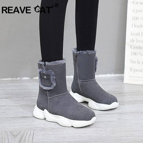 reave cat ankle snow boots for women plush round toe height increasing platform zipper nubuck big size 40-42 black pink grey
reave cat ankle snow boots for women plush round toe height increasing platform zipper nubuck big size 40-42 black pink grey