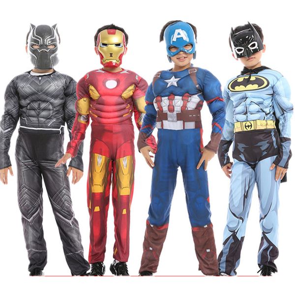 kids endgame quantum cosplay costume for boys iron man bat man captain american muscle jumpsuits with mask, Black;red
kids endgame quantum cosplay costume for boys iron man bat man captain american muscle jumpsuits with mask, Black;red