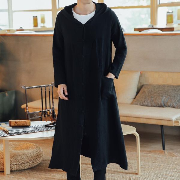 xiu luo 5xlmen long casual hooded trench coat spring autumn male loose hoody cardigan jacket overcoat 2019 new fashion, Tan;black
xiu luo 5xlmen long casual hooded trench coat spring autumn male loose hoody cardigan jacket overcoat 2019 new fashion, Tan;black