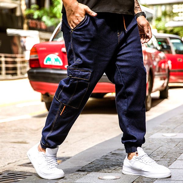 plus size 30-44 46 new men multi pocket stretch hip hop jean homme masculino fashion design men's jean slim jeans for male pants, Blue
plus size 30-44 46 new men multi pocket stretch hip hop jean homme masculino fashion design men's jean slim jeans for male pants, Blue