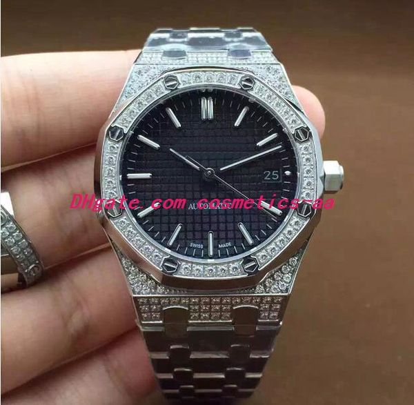 2019 luxury wristwatch automatic white gold diamond stainless steel bracelet automatic mechanical men watches quality, Slivery;brown
2019 luxury wristwatch automatic white gold diamond stainless steel bracelet automatic mechanical men watches quality, Slivery;brown
