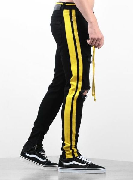 new seasons denim men's skinny jeans black hole badges stickers feet denim men's trousers item number 7008, Blue
new seasons denim men's skinny jeans black hole badges stickers feet denim men's trousers item number 7008, Blue