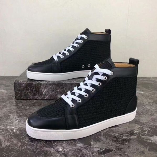 ame brand casual shoe man red bottom sneaker flat new designer lace up high mixed colors black white trainers size:35-46
ame brand casual shoe man red bottom sneaker flat new designer lace up high mixed colors black white trainers size:35-46
