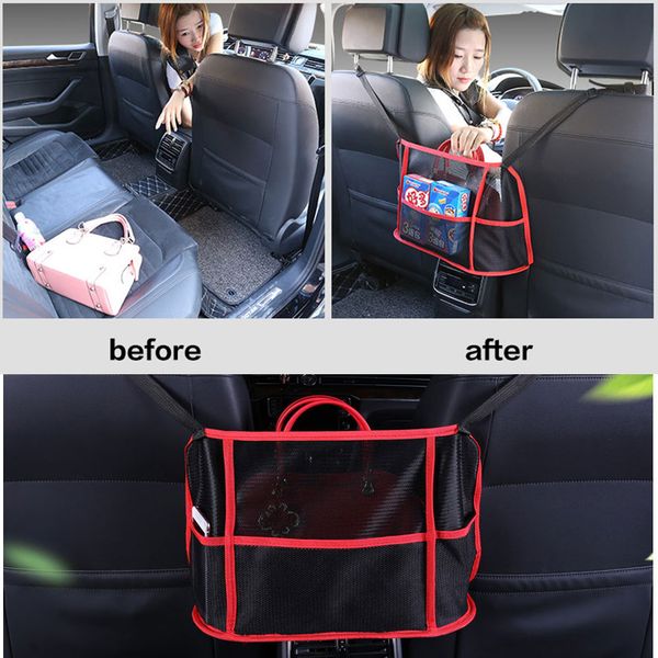 car styling new car rear seat elastic rope mesh storage bag pocket cage luggage rack pocket sticker for storage supplies
car styling new car rear seat elastic rope mesh storage bag pocket cage luggage rack pocket sticker for storage supplies