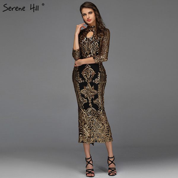black high collar sequined prom dresses design 2019 mermaid sparkle -length prom gowns serene hill bqa8043, White;black
black high collar sequined prom dresses design 2019 mermaid sparkle -length prom gowns serene hill bqa8043, White;black