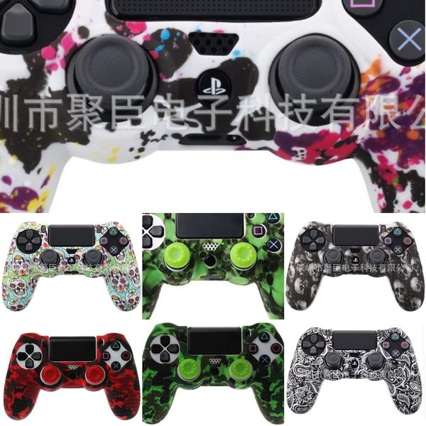y9usg 2020 ps4 3-in-1 anti-slip soft skin silicone cover camouflage case + 2 thumbsticks caps for new pro slim controller
y9usg 2020 ps4 3-in-1 anti-slip soft skin silicone cover camouflage case + 2 thumbsticks caps for new pro slim controller