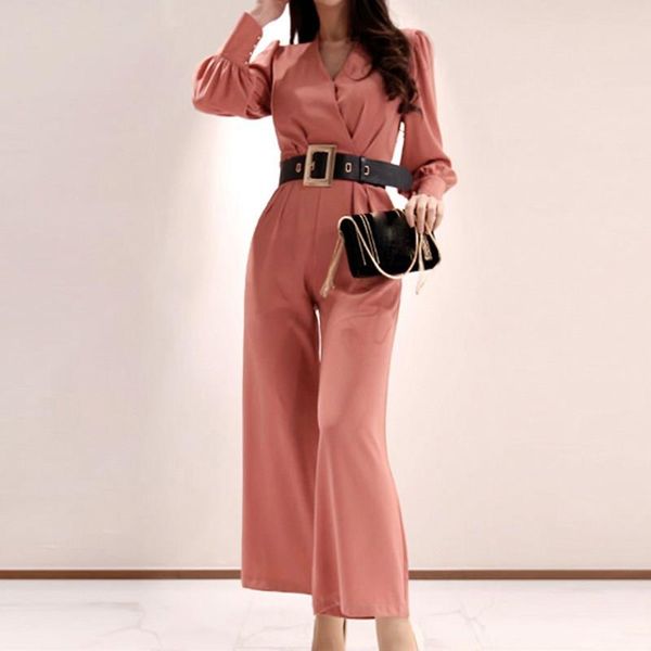 women autumn long sleeve jumpsuits female work office v neck romper elegant loose with belt playsuits, Black;white
women autumn long sleeve jumpsuits female work office v neck romper elegant loose with belt playsuits, Black;white