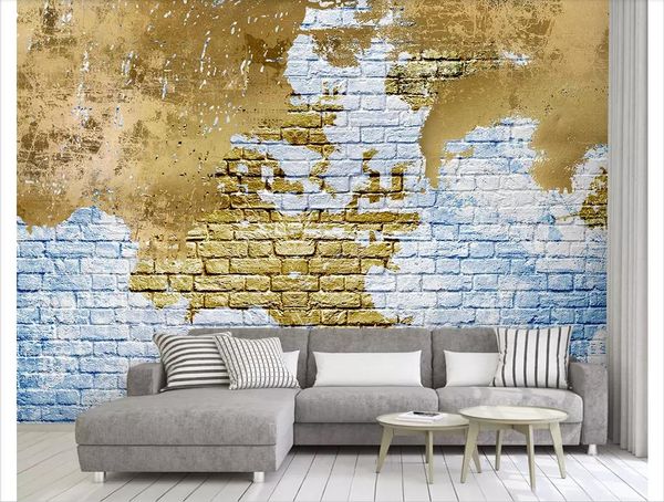 custom 3d p murals wall paper modern minimalistic abstract art golden gold foil brick wall european style bedroom sofa background wall
custom 3d p murals wall paper modern minimalistic abstract art golden gold foil brick wall european style bedroom sofa background wall