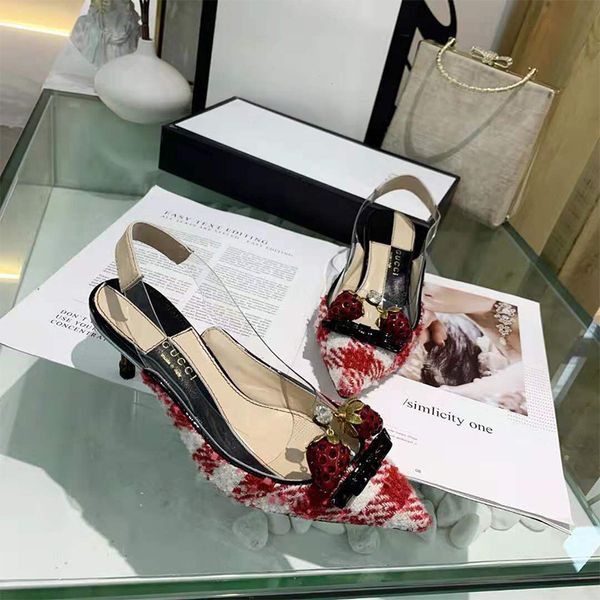 fashion desginer lady dress sandals 4.5cm high heels leather strawberry pointed soft bottom stiletto sandals luxury formal dress shoes, Black
fashion desginer lady dress sandals 4.5cm high heels leather strawberry pointed soft bottom stiletto sandals luxury formal dress shoes, Black