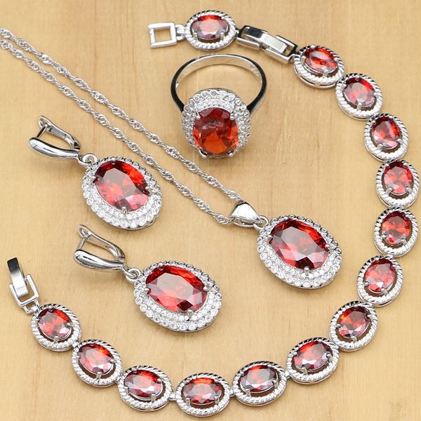 925 sterling silver jewelry set red cubic zirconia white crystal for women wedding earrings ring bracelet dubai necklace set, Slivery;golden
925 sterling silver jewelry set red cubic zirconia white crystal for women wedding earrings ring bracelet dubai necklace set, Slivery;golden