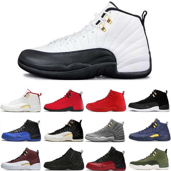 jumpman 12 12s dark grey men basketball shoes reverse taxi game royal flu game red white mens trainers sports sneakers size 7-13
jumpman 12 12s dark grey men basketball shoes reverse taxi game royal flu game red white mens trainers sports sneakers size 7-13